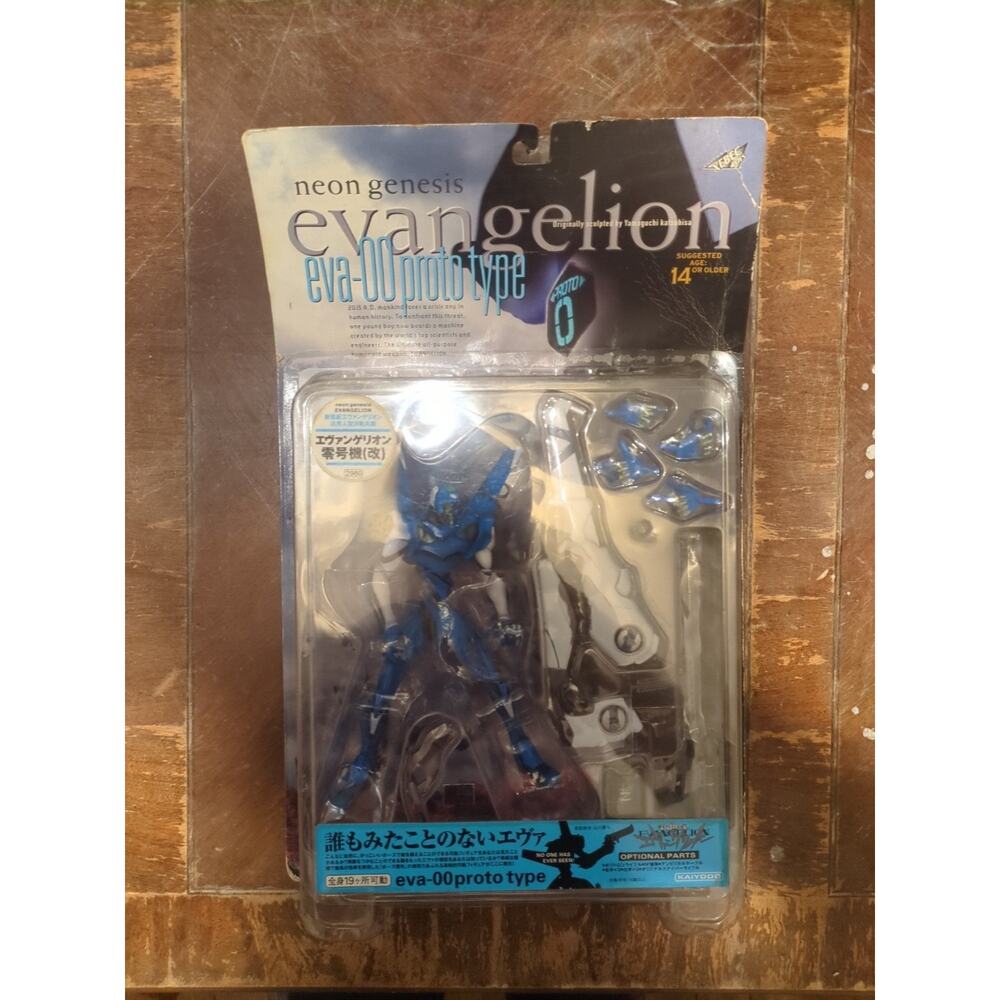 EVA 00 Blue Clear Figure Prototype New Neon Genesis Evangelion *Damaged Box*